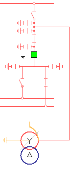 Присоединение силового трансформатора на две сш с осш