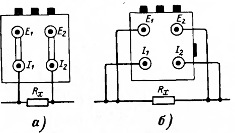 Схема измерения сопротивления заземляющих проводников измерителем заземления