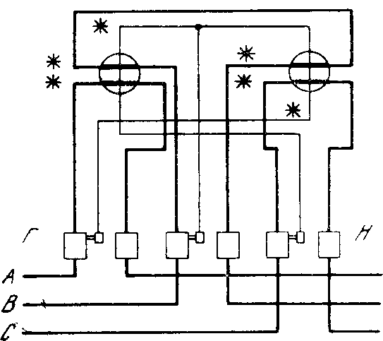 Схема счетчика реактивной энергии СР4-ИТР