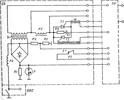 электрическая схема силового блока агрегата АТФ