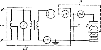Измерение тока проводимости разрядника