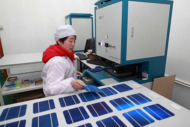 производство солнечных панелей в Китае