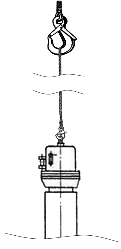 Схема строповки дугогасительного устройства выключателя серии ВМТ