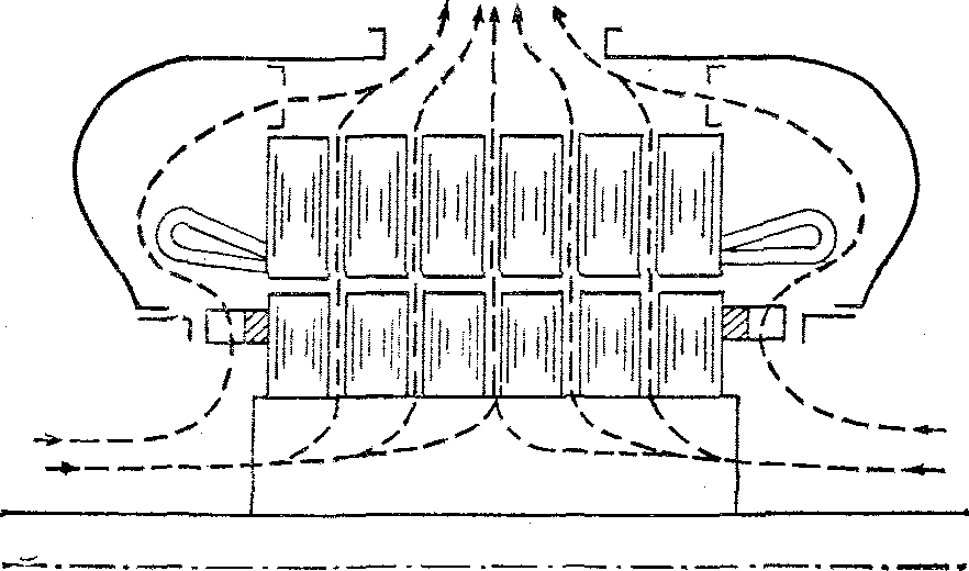 Охлаждающий генератор. Схема охлаждения статора генератора.