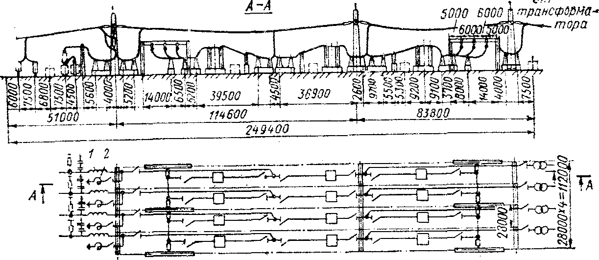 Чертеж ору 220 кв