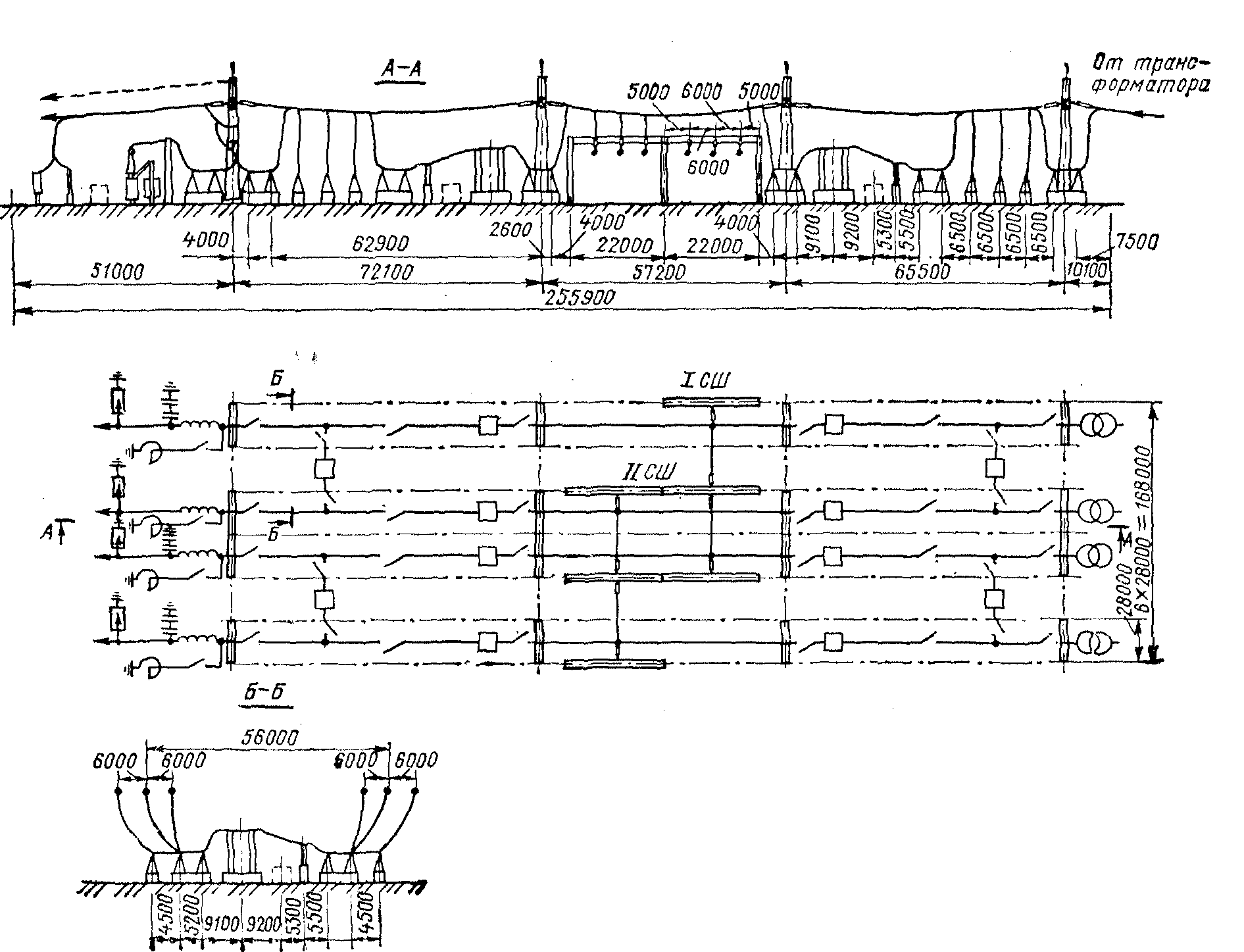 Чертеж ору 220 кв