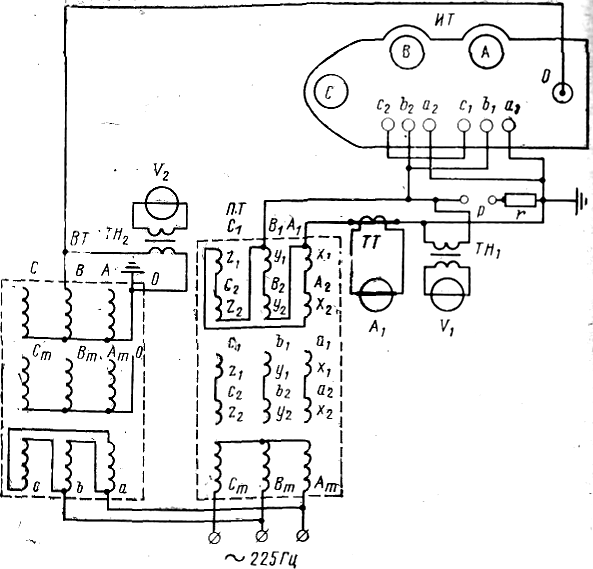 Испытательный трансформатор схема