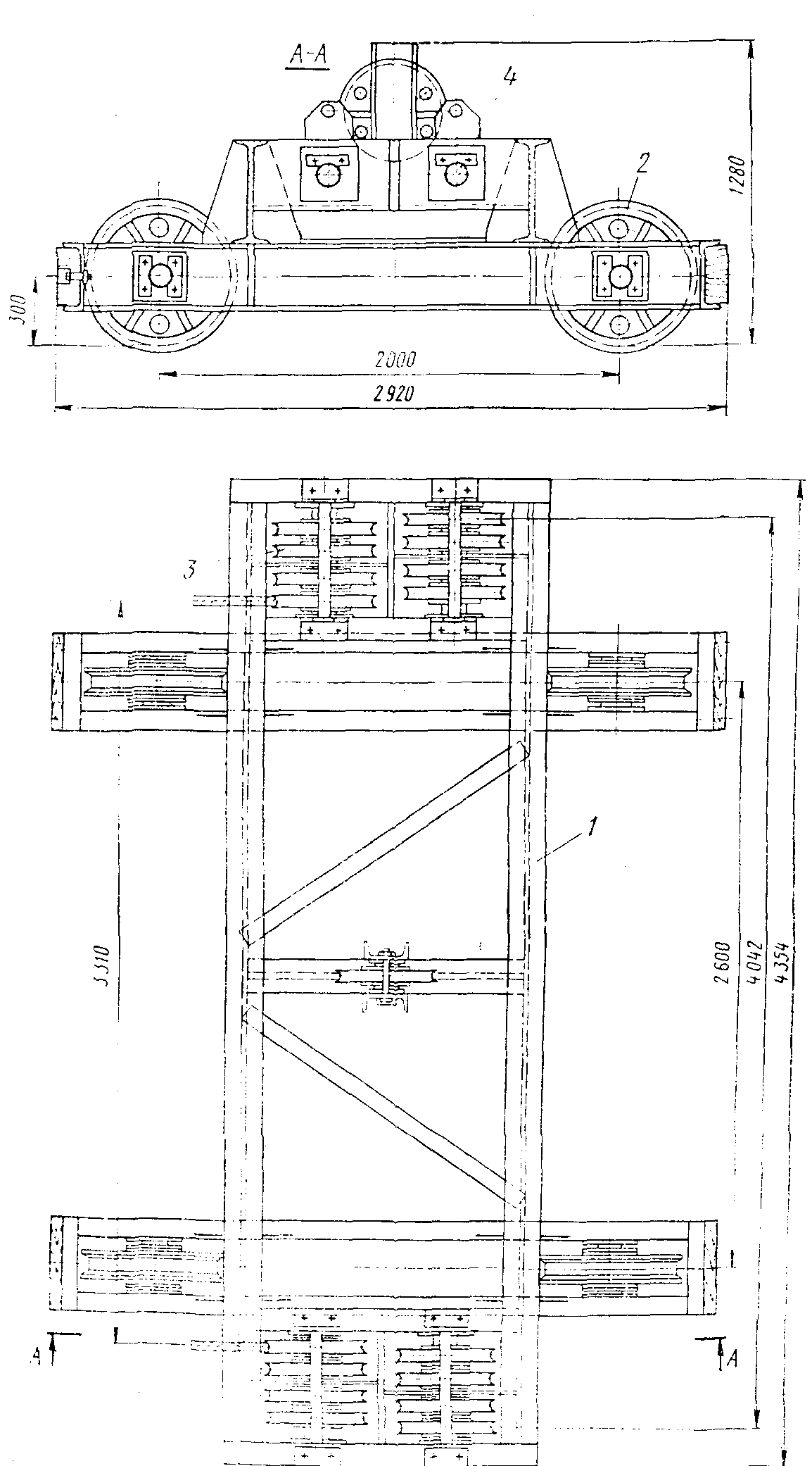 Главная грузовая тележка крана К100-31