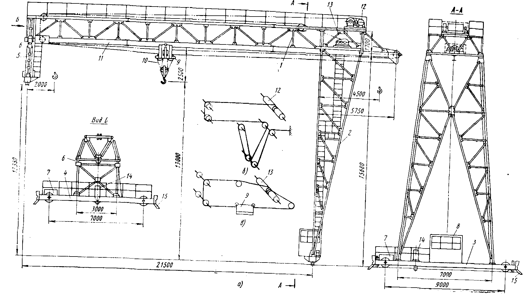 Чертеж кран кп 300