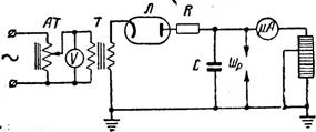 Схема измерения тока утечки конденсатора