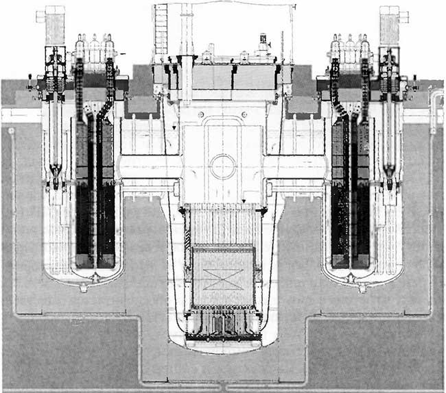 разрез реакторной установки БРЕСТ-ОД-300