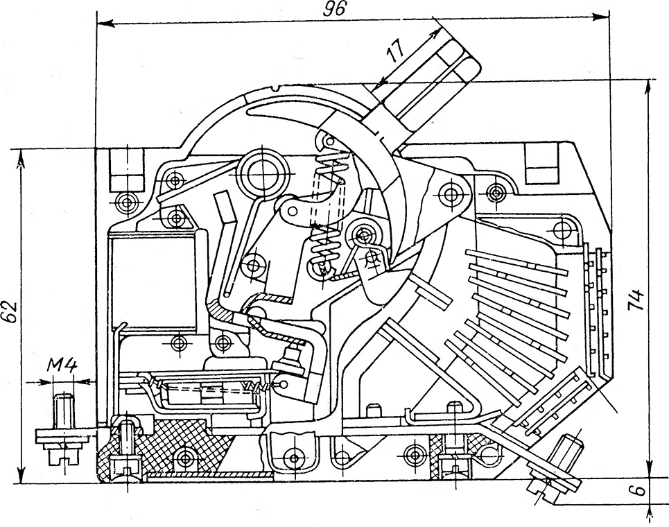 автоматический выключатель типа АО-15