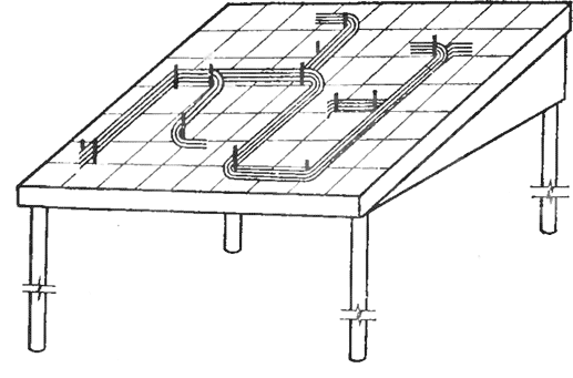 Стол для шаблонной заготовки проводов