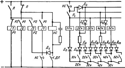 Схема релейного распределителя