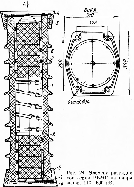 элемент разрядника РВМГ