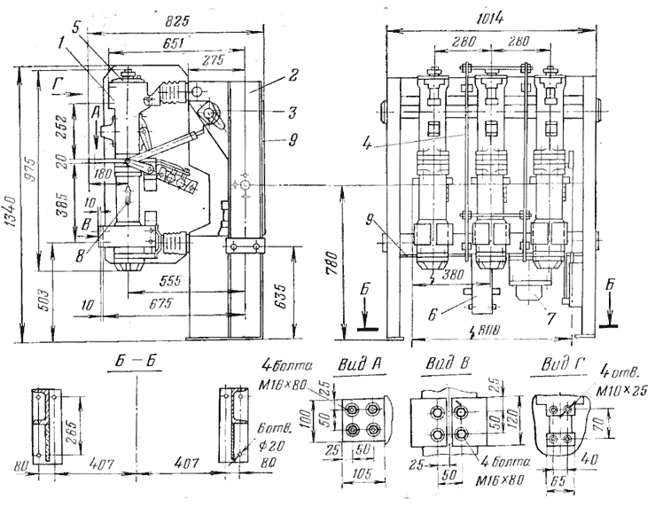 маломасляный выключатель ВМП-10Э-2500