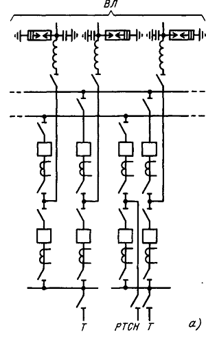 ячейке линии и трансформатора ОРУ 330 кВ по схеме соединений 4/3 с подвесными разъединителями