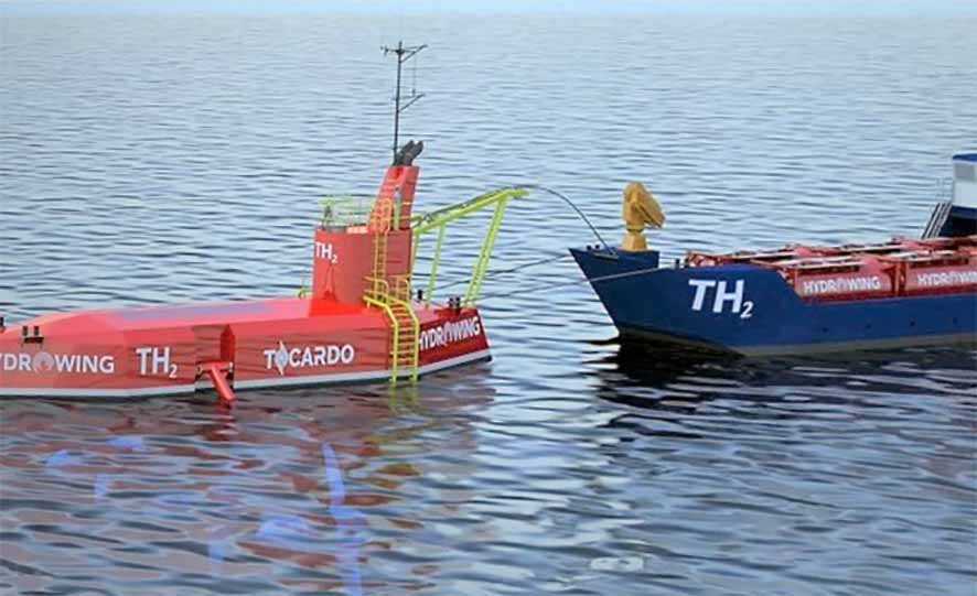 HydroWing представляет приливно-водородную платформу