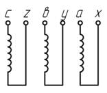 Схема соединения обмоток Ш НН