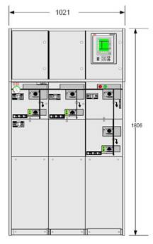 Отсек низковольтного оборудования с REF 541