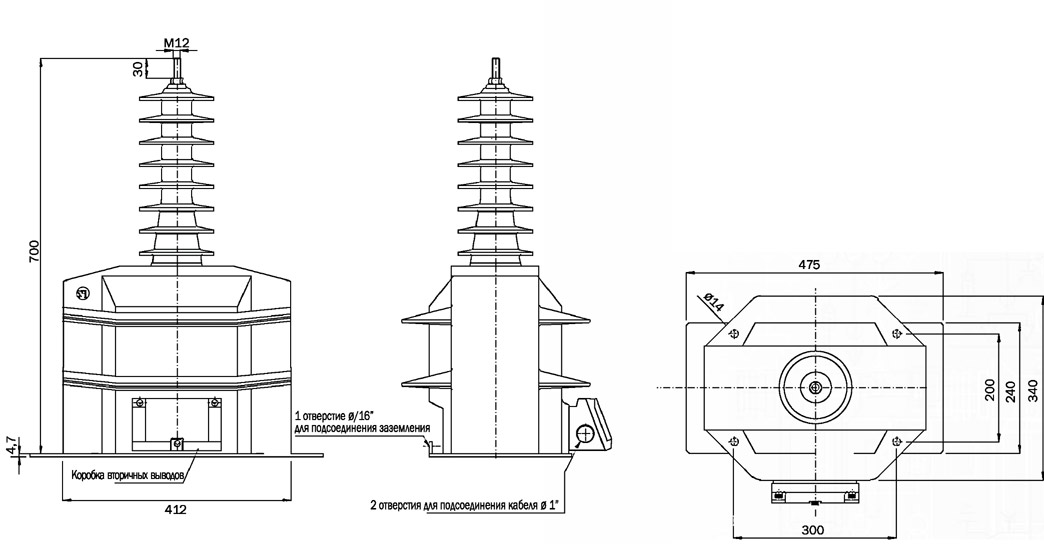 ЗНИОЛ-35-1 размеры