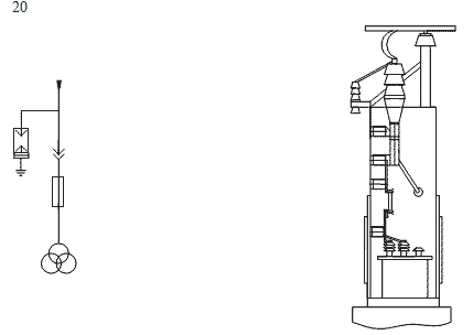 схема соединений главных цепей ячеек и шкафов КРУ К-59 №20