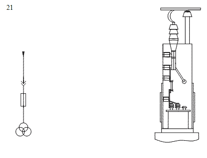 схема соединений главных цепей ячеек и шкафов КРУ К-59 №21