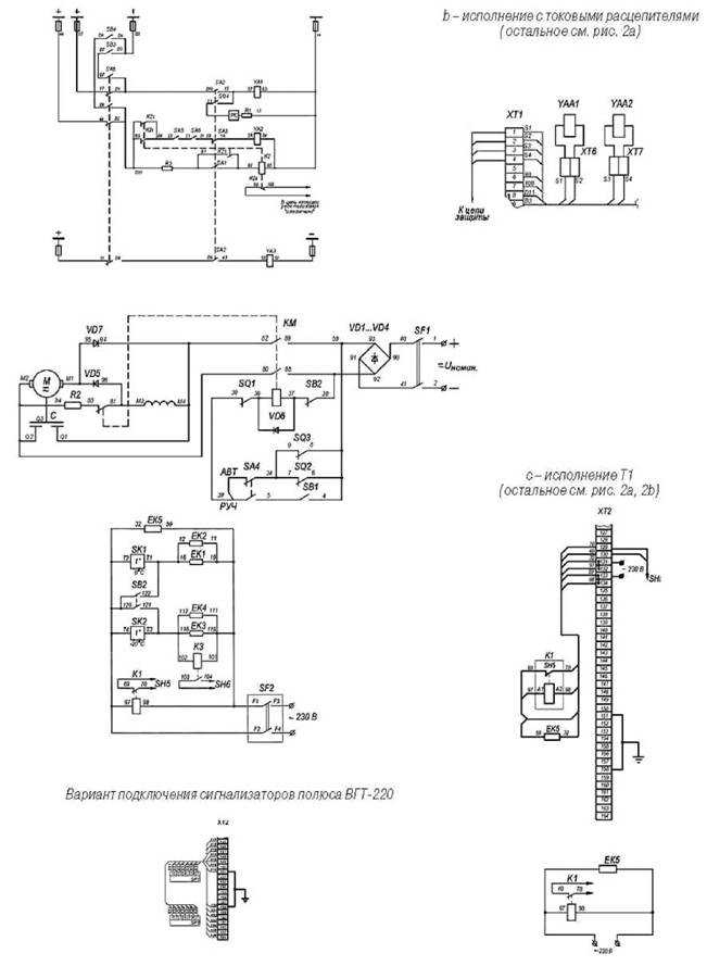Электрическая схема управления приводом с универсальным двигателем